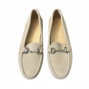 Piero Masetti Suede Driving Loafers EU 40 US 9 Beige Slip On Quiet Luxury NWT